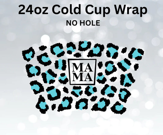 Mama Blue Leopard Cold Cup