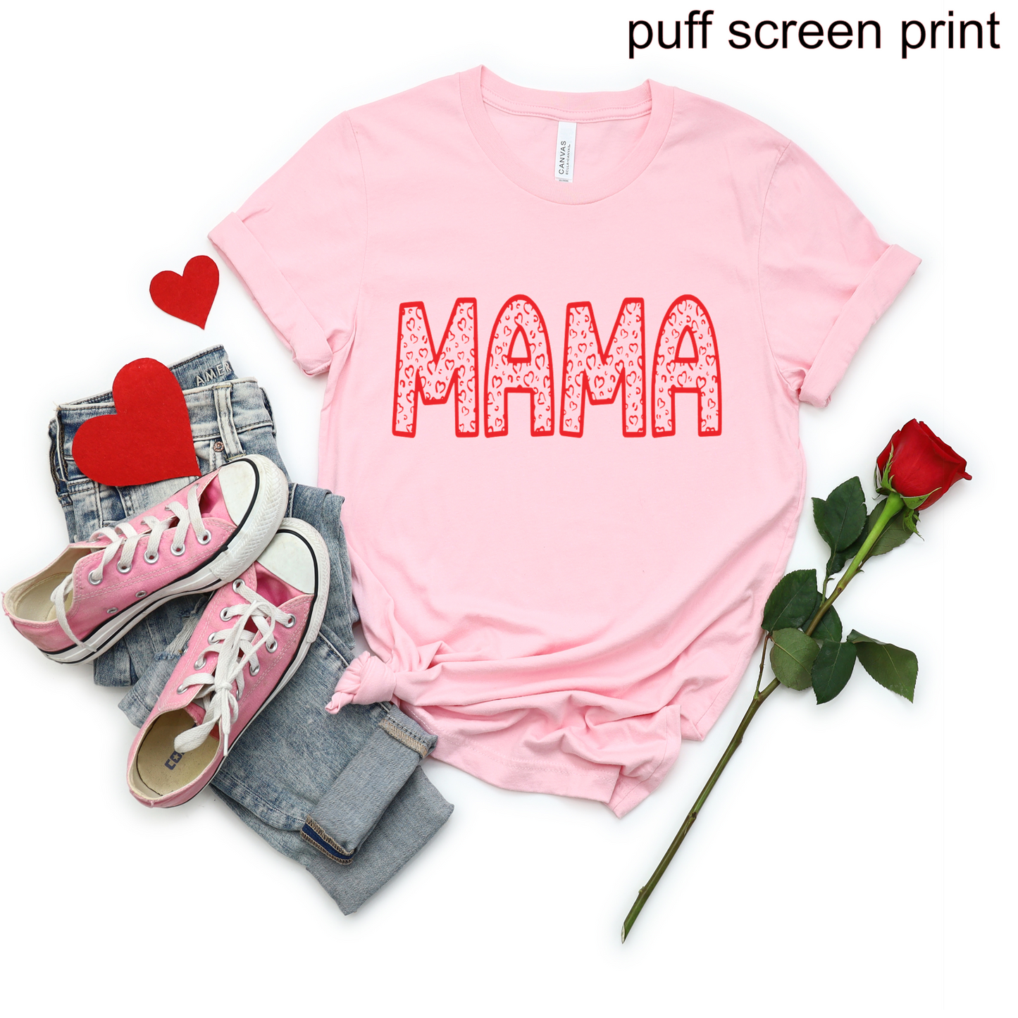 Mama  PUFF SCREEN PRINT