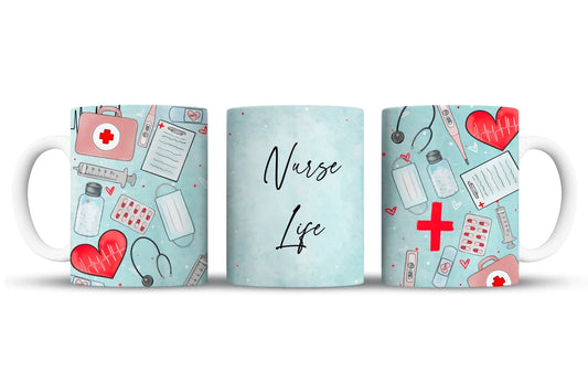 Nurse Life mug wrap