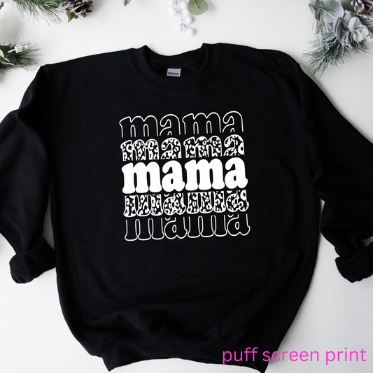 Mama Leopard PUFF SCREEN PRINT